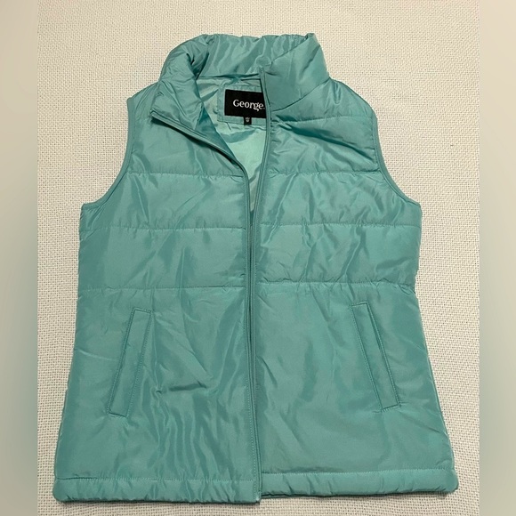 George Blue Puffer Vest XS - Picture 1 of 1